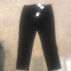 NWT Karen Kane Black Skinny Cropped Pants Size 12